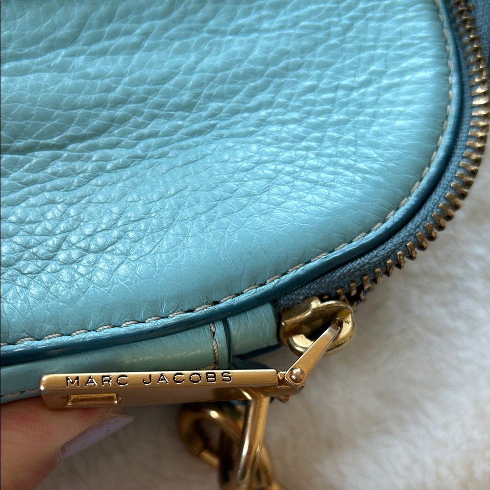 EUC Marc Jacobs Teal Leather duo-zipper Crossbody Bag - Picture 9 of 9